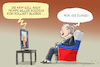 Cartoon: Putins Goldjunge (small) by leopold maurer tagged trump,usa,ukraine,verhandlung,krim,voelkerrecht,widerrechtlich,imperialismus,angriff,putin,russland,goldjunge,helfer,krieg,frieden,praesident,autokratie,leopold,maurer,cartoon,karikatur
