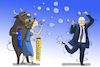 Cartoon: Russland-Sanktionen (small) by leopold maurer tagged russland,sanktionen,eu,menschenrechte,nawalny,putin,zahnlos,seifenblasen,stier,europa,leopold,maurer,cartoon,karikatur,comic