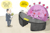 Cartoon: Scholz ist Kanzler (small) by leopold maurer tagged kanzler,scholz,olaf,bundeskanzler,deutschland,neunter,neu,corona,pandemie,virus,herausforderung,omikron,delta,sars,cov,bekämpfung,massnahmen