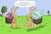 Cartoon: schutzmasken osterhase (small) by leopold maurer tagged schutzmasken,corona,virus,osterhase,covid