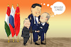 Cartoon: Seidenstrassen-Gipfel (small) by leopold maurer tagged seidenstrasse,gipfel,china,russland,ungarn,lob,wirtschaft,sanktionen,eu,krise,orban,xi,ping,putin,ukraine,krieg,energie,anbiederung,autokraten,diktatur,illiberalismus,leopold,maurer,cartoon,karikatur