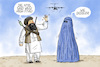 Cartoon: Siegesfeiern und Verzweiflung (small) by leopold maurer tagged afghanistan,usa,taliban,siegesfeier,evakuierung,deadline,verzweiflung,frauen,frauenrechte,burka,unterdrückung,mädchen,schule,islamistisch,verfolgung,folter,tod