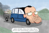 Cartoon: Spahn wirbt fuer Moderna (small) by leopold maurer tagged spahn,gesundheitsminister,impfstoffe,impfkampagne,moderna,biontech,pfizer,vorraete,werbung,mercedes,rolls,royce