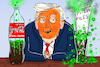 Cartoon: Trump Cola (small) by leopold maurer tagged trump,usa,rezeptur,zucker,cola,coca,epstein,files,herausgabe,verschleierung,weigerung,maga,anhänger,republikaner,demokraten,auflösen,schwächlinge,präsident,leopold,maurer,cartoon,karikatur