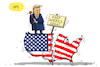 Cartoon: trump spaltet die usa (small) by leopold maurer tagged usa,trump,spaltung,wahlkampf,2020