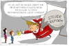 Cartoon: trump steuerreform (small) by leopold maurer tagged trump,usa,präsident,donald,weihnachtsmann,santa,claus,kinder,steuerreform,reiche,profitieren,finanzieren,staatsschulden