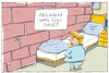 Cartoon: trump und die mauer (small) by leopold maurer tagged trump,usa,melania,mauer,abschottung,präsident