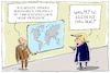 Cartoon: trumps nordkorea strategie (small) by leopold maurer tagged nordkorea,usa,krise,atomwaffen,trump,nichtwissen,weltkarte,militär,strategie,politik,strategielos,unerfahren