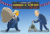 Cartoon: tv duell trump biden (small) by leopold maurer tagged trump,biden,wahl,usa,duell