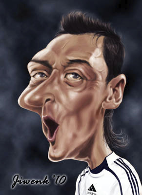 Cartoon: Mesut Ozil (medium) by Jiwenk tagged mesut,ozil