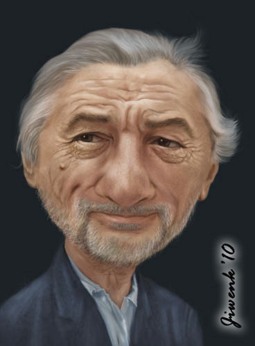 Cartoon: Robert de Niro (medium) by Jiwenk tagged robert,de,niro