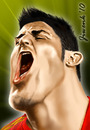 Cartoon: David Villa (small) by Jiwenk tagged david,villa