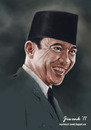 Cartoon: soekarno (small) by Jiwenk tagged soekarno