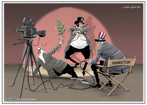 Cartoon: America long move (medium) by Amer-Cartoons tagged cinema,director,usa