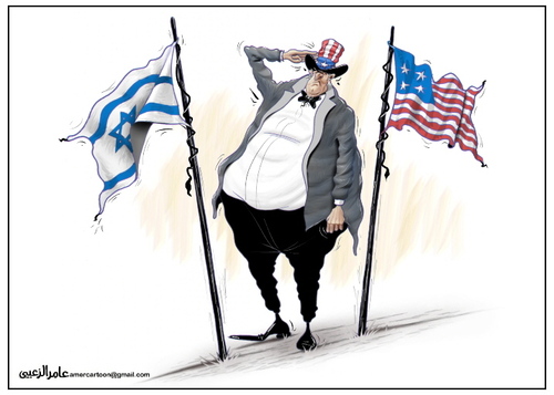 Cartoon: U.S. sovereignty (medium) by Amer-Cartoons tagged flag,of,israel,and,america