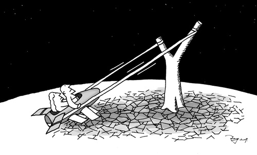 Cartoon: escape (medium) by TTT tagged tang,escape