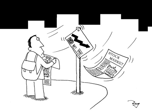 Cartoon: Falling (medium) by TTT tagged tang,falling