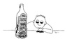 Cartoon: drunkard (small) by TTT tagged tang,drunkard