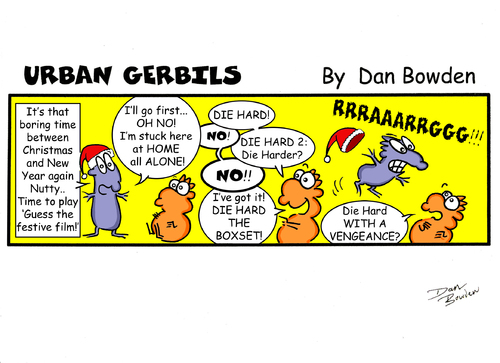 Cartoon: Urban Gerbils (medium) by Danno tagged newspaper,published,urban,gerbils,funny,humor,cartoon,strip,comic