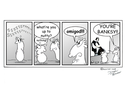 Cartoon: URBAN GERBILS (medium) by Danno tagged cartoon,strip,humor,funny,gerbil,urban