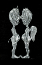 Cartoon: Geschwister - Siblings (small) by Stefan Kahlhammer tagged gut,böse,good,evil,geschwister,siblings,kahlhammer,flankale,flankalan,teufel,engel,akt,nude,nackt,caricature