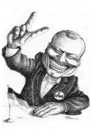 Cartoon: Stefan Raab (small) by Stefan Kahlhammer tagged song contest lena stefan raab kahlhammer satire karikatur flankale flankalan caricature