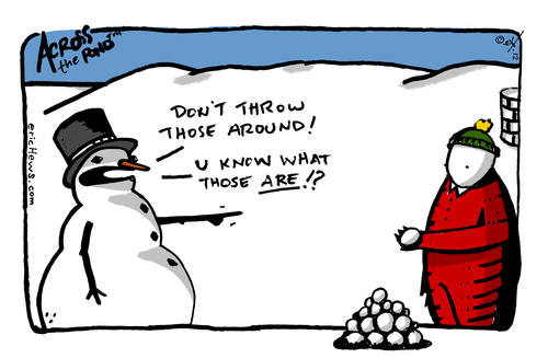 Cartoon: snow balls (medium) by ericHews tagged snow,balls