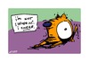 Cartoon: not shivering (small) by ericHews tagged scare,scared,frighten,frightened,shiver,shivering,tremble,phobic,phobia,fear