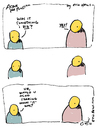 Cartoon: something i did - by eric Hews (small) by ericHews tagged man,woman,argument,conundrum