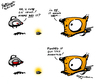 Cartoon: where was it? (small) by ericHews tagged dude,yo,orange,new,comic,nut,poop