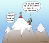 Cartoon: Vertige (small) by Kamagurka tagged montagne,vertige,acrophobie,gourou