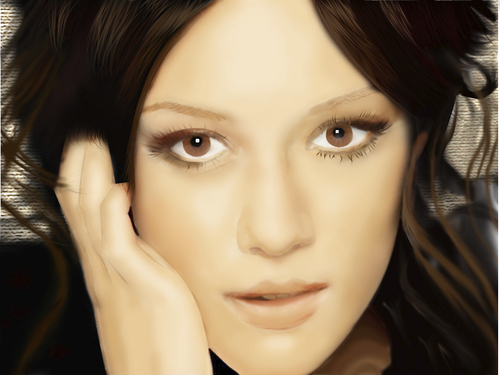 Cartoon: hilary duff (medium) by puneet jaidka tagged hilary,puneet,jaidka