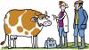 Cartoon: Bluetooth disease (small) by Ellis Nadler tagged bluetooth,earphones,headset,phone,mobile,cow,vet,farmer,horns,doctor,animal,milk,disease,cattle,boots