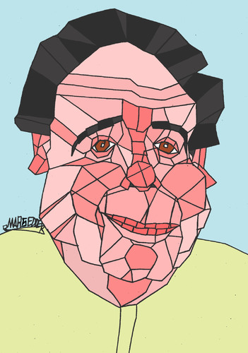 Cartoon: Adel Imam (medium) by omar seddek mostafa tagged egyptian,actor,adel,imam