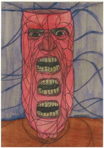 Cartoon: Anger (medium) by omar seddek mostafa tagged anger