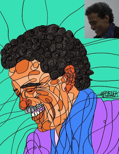 Cartoon: Artist Mohamed Omar (medium) by omar seddek mostafa tagged artist,mohamed,omar