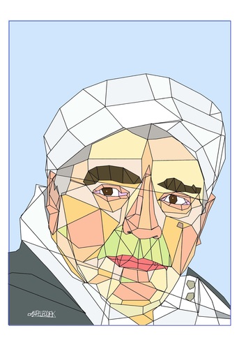 Cartoon: Egyptian actor (medium) by omar seddek mostafa tagged egyptian,actor