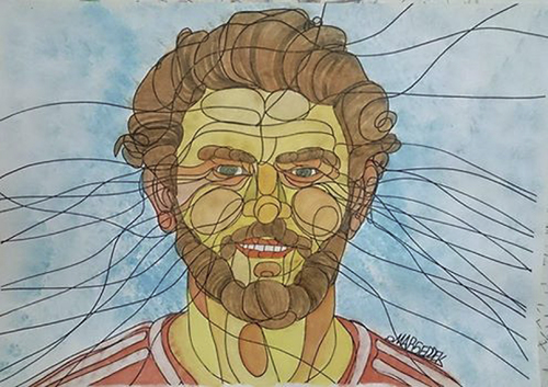 Cartoon: Hossam Ghaly (medium) by omar seddek mostafa tagged hossam,ghaly