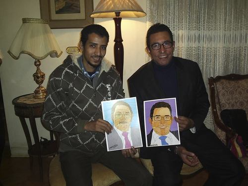 Cartoon: Image with the Cuban ambassador (medium) by omar seddek mostafa tagged image,with,the,cuban,ambassador