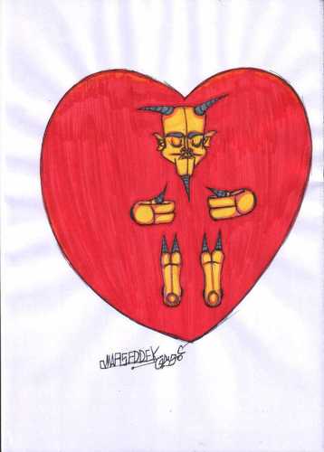 Cartoon: Love Saves the World (medium) by omar seddek mostafa tagged love,saves,the,world