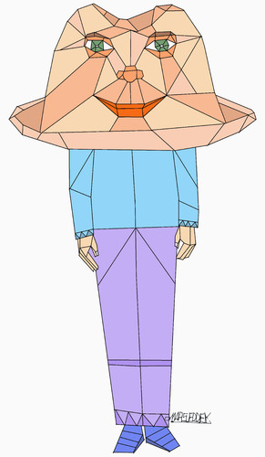 Cartoon: Man Hat (medium) by omar seddek mostafa tagged man,hat