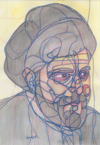Cartoon: Musa al Sadr (medium) by omar seddek mostafa tagged musa,al,sadr