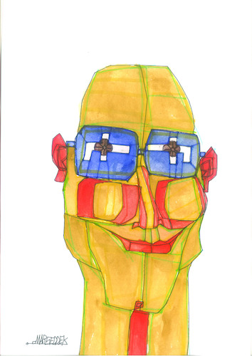 Cartoon: The glasses (medium) by omar seddek mostafa tagged the,glasses