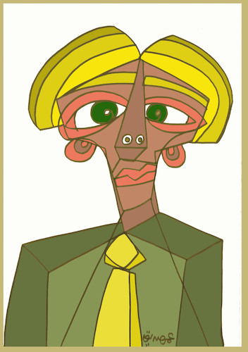 Cartoon: yellow hair (medium) by omar seddek mostafa tagged yellow,hair