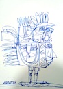 Cartoon: A strange bird (small) by omar seddek mostafa tagged strange,bird