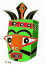 Cartoon: African face (small) by omar seddek mostafa tagged african,face