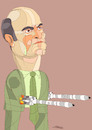 Cartoon: ALEXANDER SAROUKHAN (small) by omar seddek mostafa tagged alexander,saroukhan