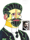 Cartoon: Constantin Stere (small) by omar seddek mostafa tagged constantin,stere