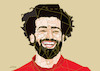 Cartoon: Mohamed Salah (small) by omar seddek mostafa tagged mohamed,salah