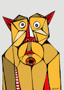 Cartoon: monkey (small) by omar seddek mostafa tagged monkey